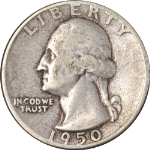 1950-D/S Washington Quarter