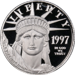 1997-W Platinum American Eagle $25 Proof Bullion Coin - OGP COA - STOCK