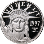 1997-W Platinum American Eagle $10 Proof Bullion Coin - OGP COA - STOCK