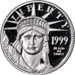 1999-W Platinum American Eagle $10 Proof Bullion Coin - OGP COA -STOCK