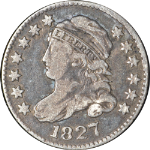 1827 Bust Dime Pointed Top '1' in 10c Choice F/VF Superb Eye Appeal Nice Strike