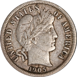 1905-S Barber Dime