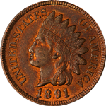 1891 Indian Cent