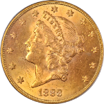 1888-S Liberty Gold $20 PCGS MS63 Great Eye Appeal Strong Strike