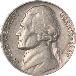 1939-P Jefferson Nickel - Doubled Die Reverse