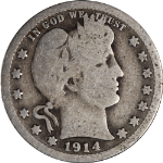 1914-S Barber Quarter