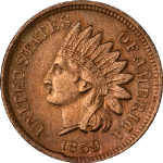 1859 Indian Cent - Cleaned