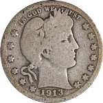 1913-P Barber Quarter