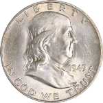 1949-D Franklin Half Dollar - Full Bell Lines