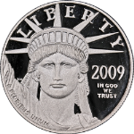 2009-W Platinum American Eagle $100 Proof Bullion Coin - OGP COA -STOCK