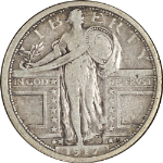 1917-S Type 1 Standing Liberty Quarter Nice F/VF Superb Eye Appeal Strong Strike