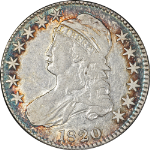 1820 Bust Half Dollar Nice XF 0-106 R.1 Nice Eye Appeal Nice Strike