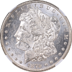 1879-S Rev 78 Morgan Silver Dollar NGC MS61 Blast White Nice Eye Appeal