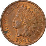 1891 Indian Cent