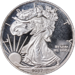 1987 DC Daniel Carr Overstruck Proof Silver Eagle Design ANACS PR69 DCAM