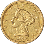 1840-P Liberty Gold $2.50 Nice XF Nice Eye Appeal Nice Strike
