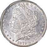 1879-S Rev 78 Morgan Silver Dollar NGC MS61 Nice Eye Appeal Strong Strike