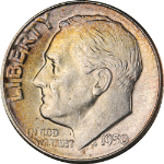 1950-S Roosevelt Dime - Choice