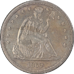 1862 Seated Liberty Dollar Civil War Date Choice BU Details Key Date