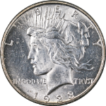 1923-D Peace Dollar Choice BU+ Blast White Superb Eye Appeal