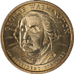 2007-D Washington Presidential Dollar - Missing Edge Lettering