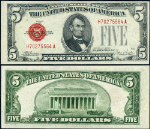 FR. 1530 $5 1928-E Legal Tender H-A Block Choice CU