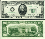 FR. 2059 D* $20 1950 Federal Reserve Note Cleveland D-* Block Choice CU Star