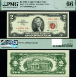 FR. 1513* $2 1963 Legal Tender *-A Block Gem PMG CU66 EPQ Star