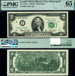 FR. 1935 I* $2 1976 Federal Reserve Note Minneapolis I-* Block Gem PMG CU65 EPQ Star