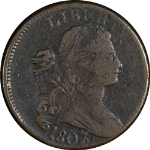 1807/6 Large Cent Pointed &#39;1&#39; Large 7/6 Nice VG/F S.273 R.1 Nice Eye Appeal