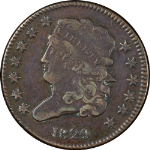 1829 Half Cent Choice XF+ C-1 R.1 Superb Eye Appeal Strong Strike