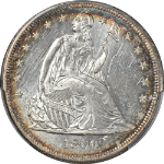 1860-O Seated Liberty Dollar PCGS MS62+ Superb Eye Appeal Strong Strike
