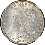 1880-O Morgan Silver Dollar NGC MS61 Blast White Nice Eye Appeal