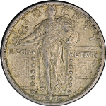 1918-S Standing Liberty Quarter Choice AU/BU Superb Eye Appeal Strong Strike