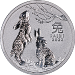 2023 Australia 1/2 oz Silver Lunar Rabbit BU - Series III - OGP - STOCK
