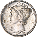 1944-S Mercury Dime - Split Bands