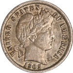 1905-S Barber Dime