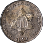 1853 Three (3) Cent Silver