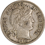 1911-P Barber Dime