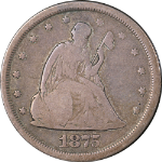 1875-S Twenty (20) Cent Piece Nice VG Nice Eye Appeal Nice Strike