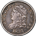 1833 Capped Bust Half Dime Choice XF Great Eye Appeal Nice Strike