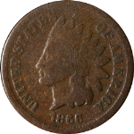 1866/6 Indian Cent