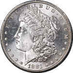 1881-S Morgan Silver Dollar PCGS MS66 Blazing White Gem Superb Eye Appeal