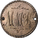 1878 Love Token - &#39;M.M.K.&#39;