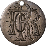 1873 Love Token - &#39;R.O.R&#39;