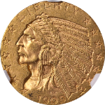 1909-D Indian Gold $5 NGC MS63 Nice Eye Appeal Nice Strike Nice Luster