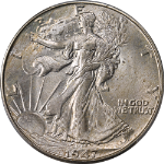 1947-D Walking Liberty Half PCGS MS65 Superb Eye Appeal Strong Strike