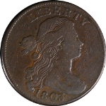 1803 Large Cent &#39;Small Date. Small Fraction&#39; Choice VF S.255 R.1 Nice Strike