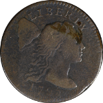 1795 Large Cent &#39;Plain Edge&#39; VG/F Details S.77 R.3 Nice Strike