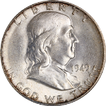 1949-S Franklin Half Dollar